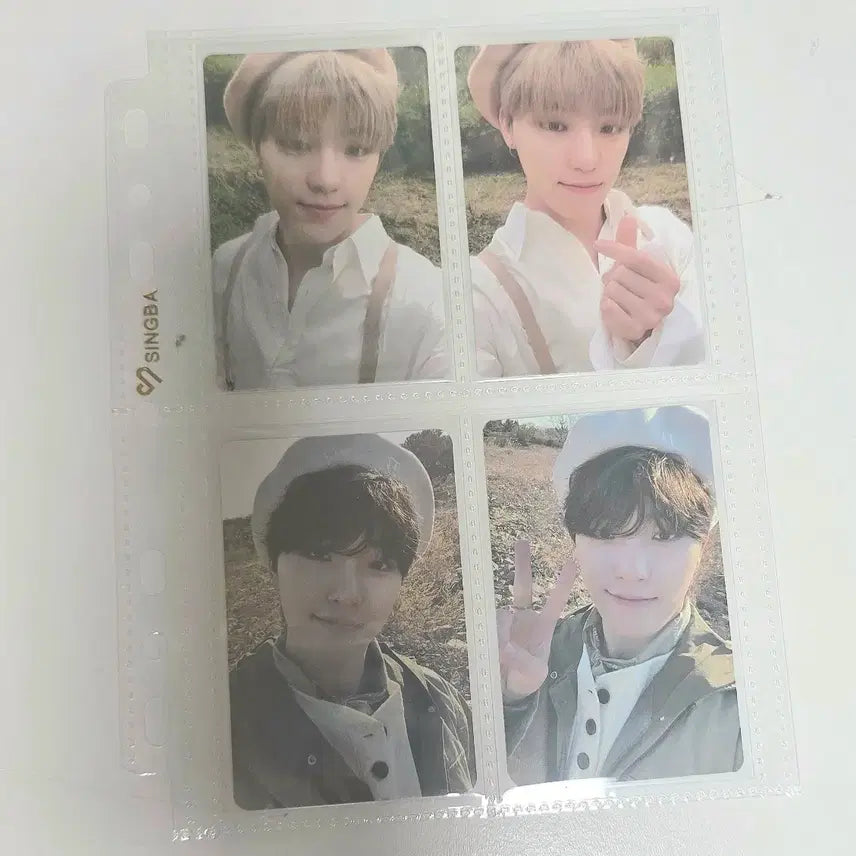 세븐틴 디노 베레모 포카 4장 일괄 양도