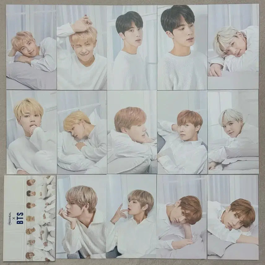 방탄소년단 메디힐 엽서 세트 남준 석진 윤기 호석 지민 태형 정국 포카