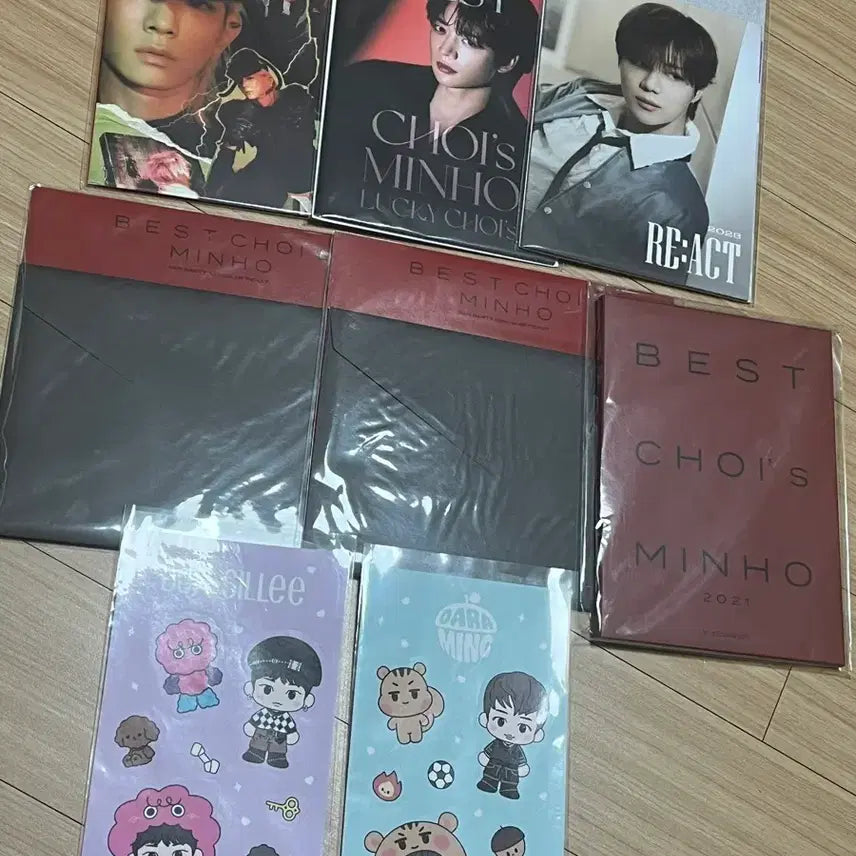 샤이니 ar티켓 세트,엽서북,복실이,다라밍 스티커,민호 체이스 럭드 포카