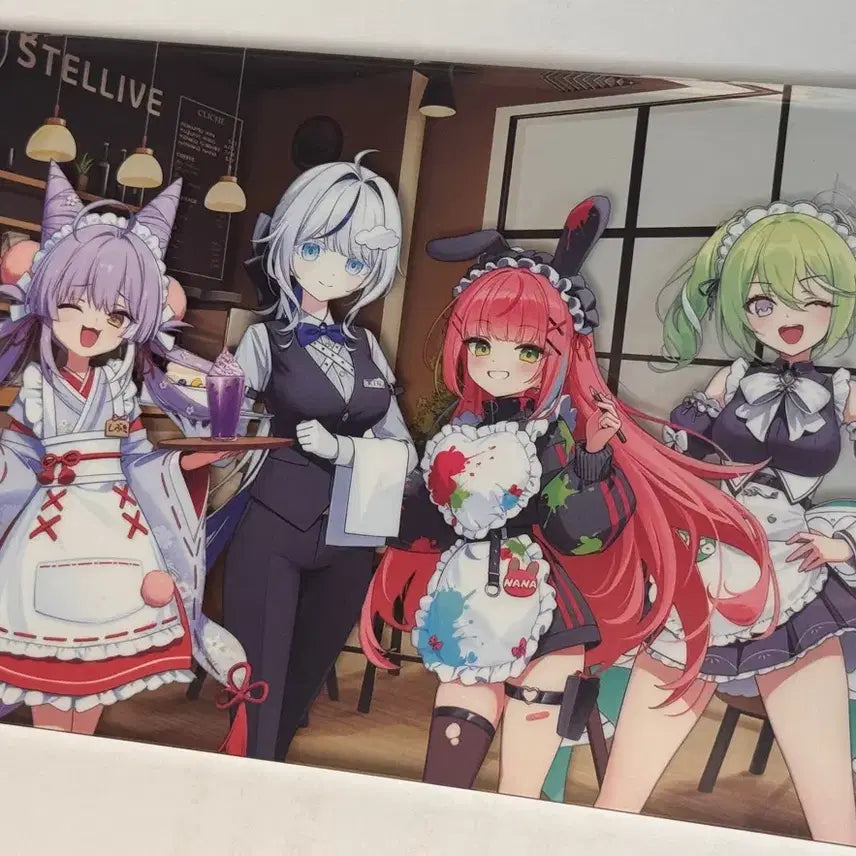 스텔라이브 클리셰 애니플러스 카페 아크릴 블록