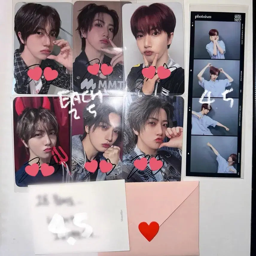 크래비티 원진 싸인포카 포토이즘 메세지 카드 싸포 당첨 영통 아육대