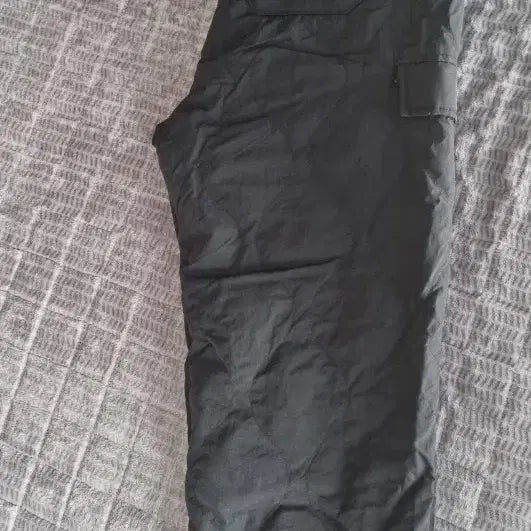 [BUNJANG] Unisex Fleece-Lined Duck Down Padded Pants Black / 남녀공용 장기모 오리털 패딩 팬츠 블랙(새상품)