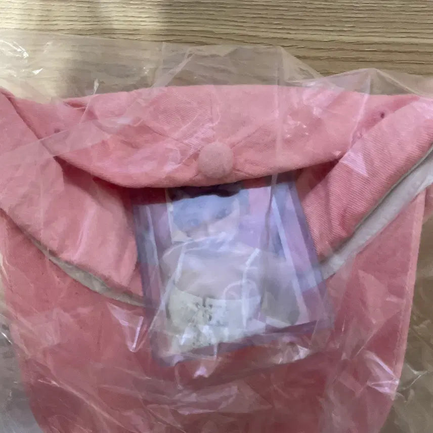 에스파 닝닝 오캔디 볼캡 모자 포카 포토카드 미개봉 새상품 핑크 색상