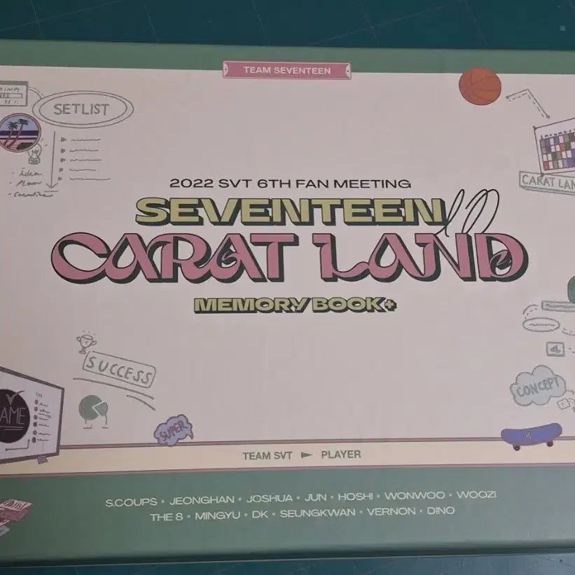 세븐틴 2022 캐럿랜드 메모리북 DVD버전 판매합니다
