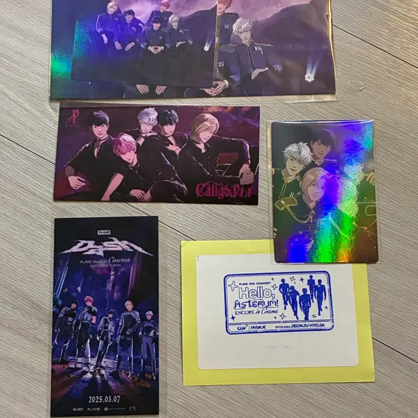 플레이브 영화특전 일괄(티켓, 빅포카, 비공굿 포토카드 등)