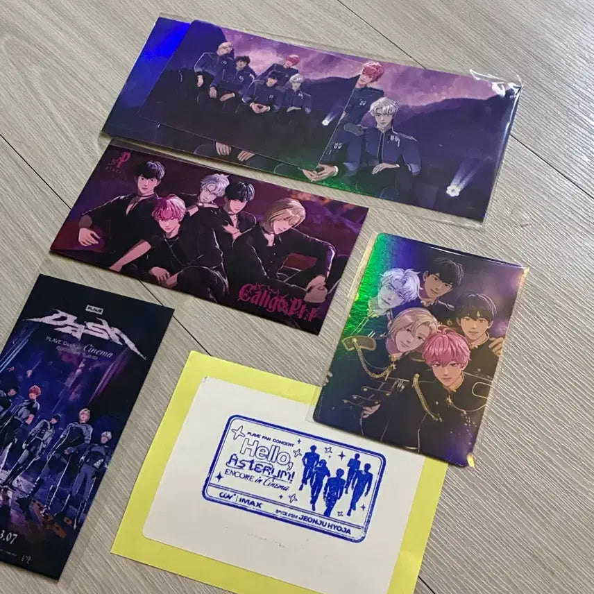 플레이브 영화특전 일괄(티켓, 빅포카, 비공굿 포토카드 등)