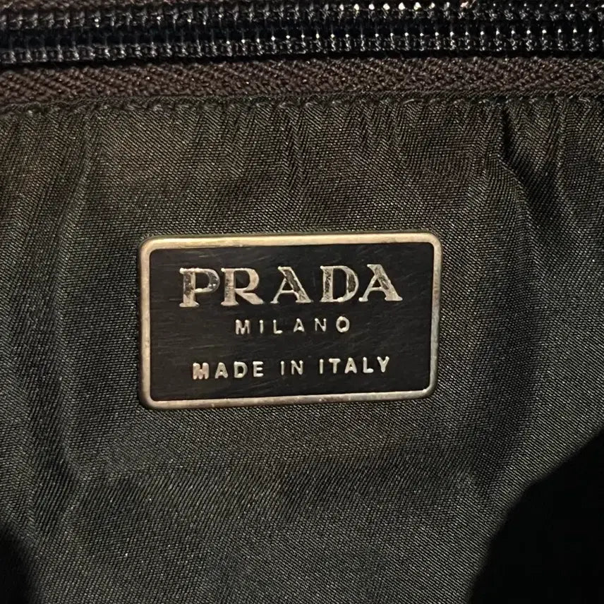 [BUNJANG] Prada Blue Velvet Shoulder Bag / 프라다 블루 벨벳 숄더백