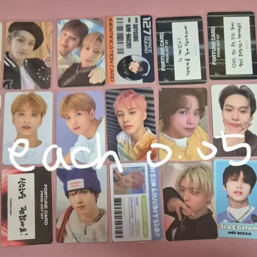 NCT 포카 양도 탈덕처분 엔시티 엔시티드림 엔시티127