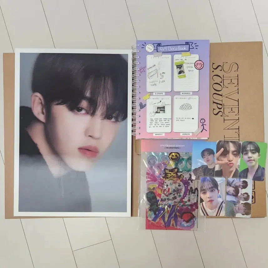 세븐틴 에스쿱스 디아이콘 디페스타 10주년 포카 포토카드 데코 북 스티커