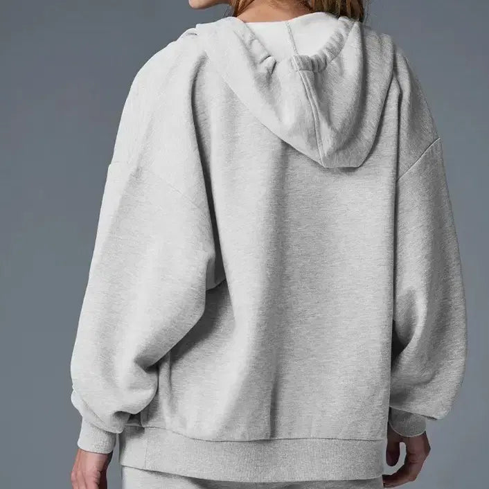 [BUNJANG] Alo Unisex Fleece-Lined Zip Hoodie / [새상품/특가/무료배송] 알로 정품 남여공용 기모 후드집업