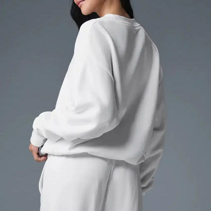 [BUNJANG] Alo Authentic Unisex Fleece Lined Sweatshirt / [새상품/특가/무료배송] 알로 정품 남여공용 기모 맨투맨