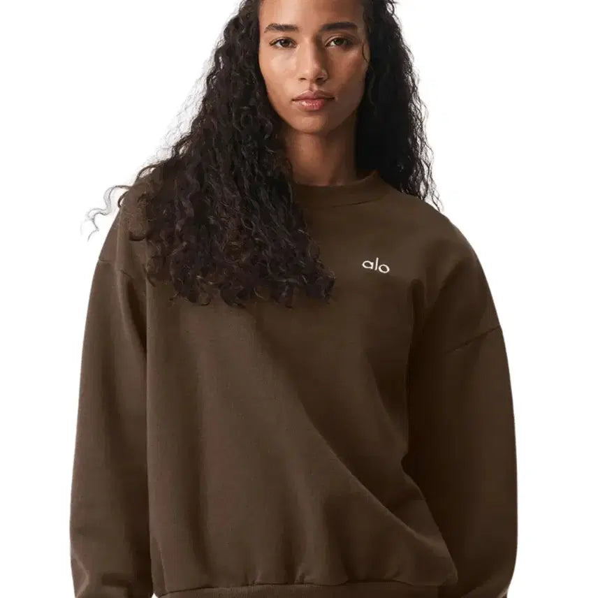 [BUNJANG] Alo Unisex Fleece Lined Sweatshirt / [새상품/무료배송/특가] 알로 정품 남여공용 기모 맨투맨