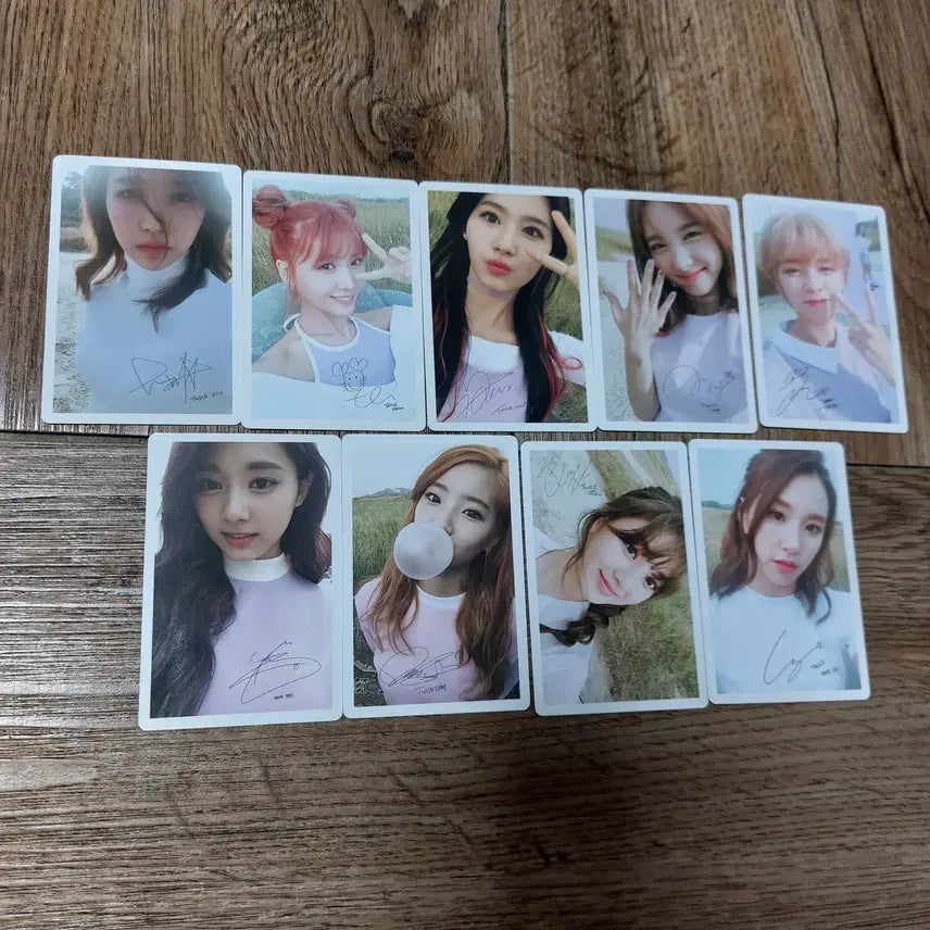 트와이스 미니 3집 예약 특전 포카세트 5개 일괄 판매.