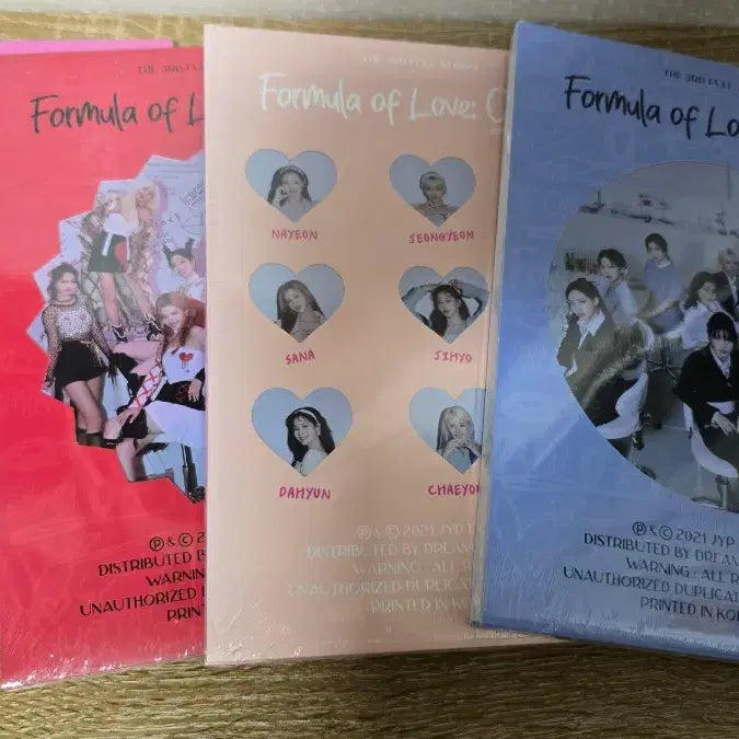 Twice Formula of Love미개봉 4종 1세트 일괄