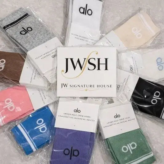 [BUNJANG] Alo Unisex Half-Crew Socks / alo 유니섹스 하프 크루삭스