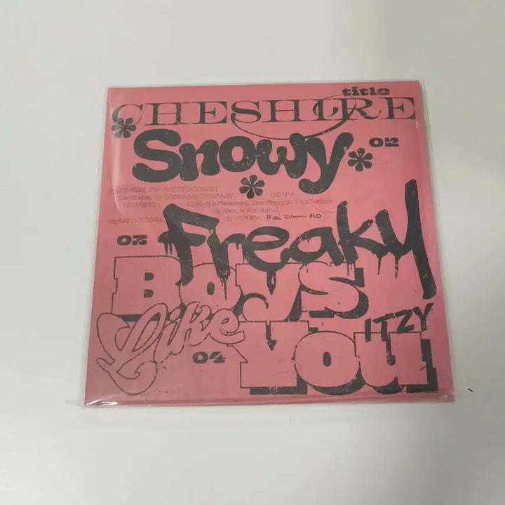 있지 Cheshire 앨범 스페셜반 미개봉