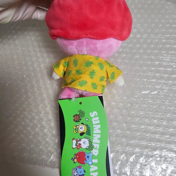 라인프렌즈 BT21 쿠키 썸머레인 인형 키링