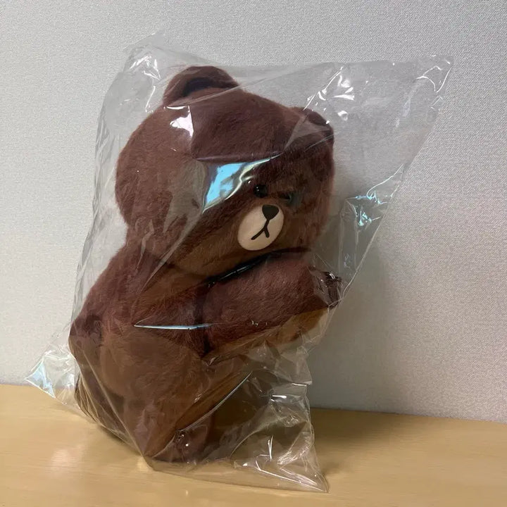 [BUNJANG] Line Friends Brown Hug Season 3 Plush Crossbody Bag / 라인프렌즈 허그 브라운 시즌 3 인형 크로스백