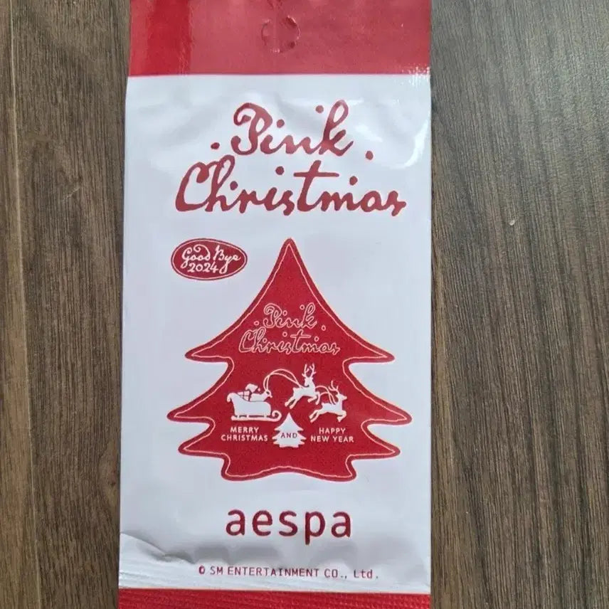 에스파 2024 핑크크리스마스 포카 미개봉