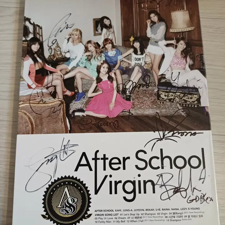 애프터스쿨 버진 싸인 앨범 비매
