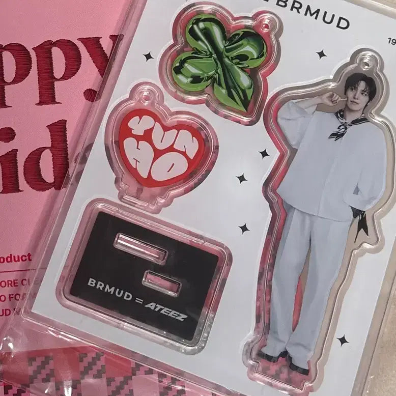 에이티즈 비알머드 윤호 아크릴 스탠드 키링 brmud ateez