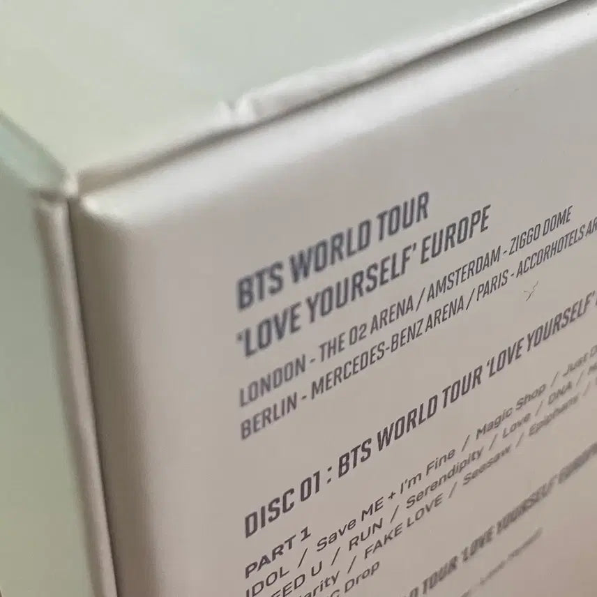 방탄소년단 럽셀콘 유럽 블루레이 포카 석진(진)