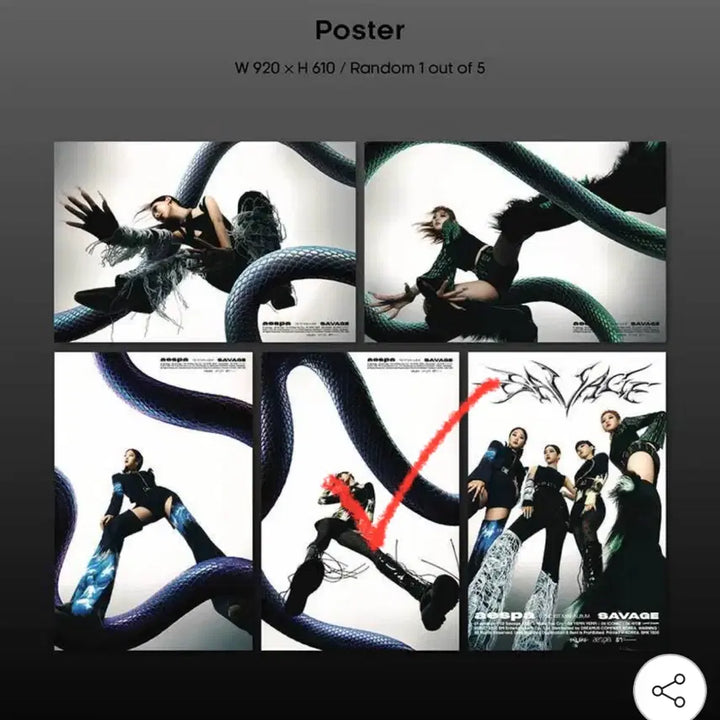 에스파 세비지 savage 앨범 풀세트 포토카드포함