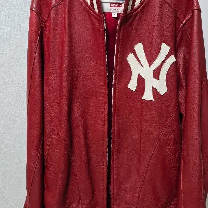[BUNJANG] Supreme Yankees Leather Jacket / 슈프림양키즈레더자켓