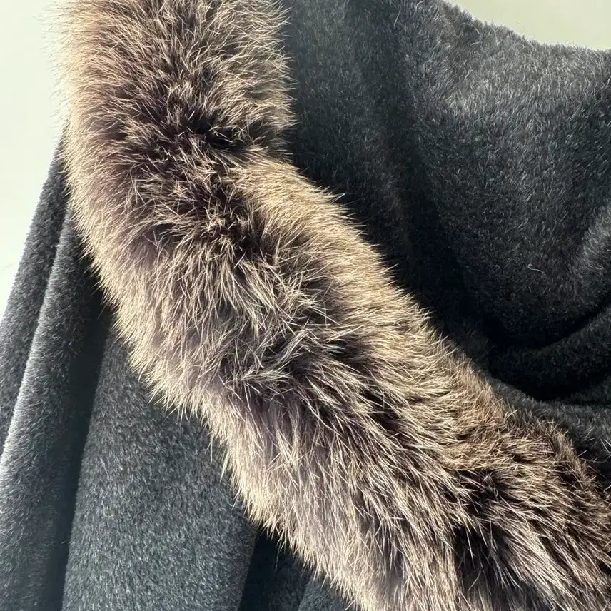 [BUNJANG] Saga Fox Cape Coat / 사가폭스 케이프 망토 모피