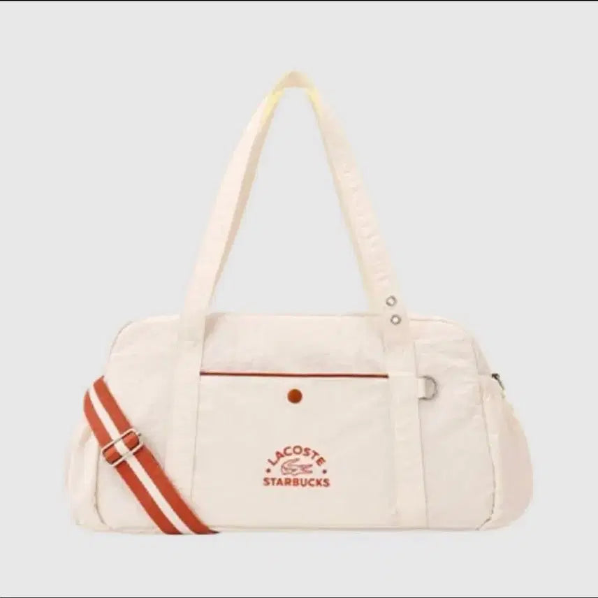 [BUNJANG] Lacoste x Starbucks Collaboration Multi Bag / 라코스테x스벅 콜라보 멀티플백 아이보리 새상품