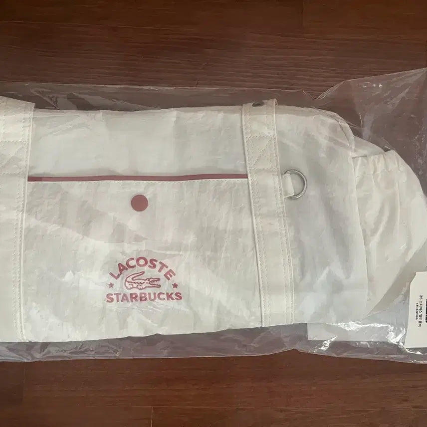 [BUNJANG] Lacoste x Starbucks Collaboration Multi Bag / 라코스테x스벅 콜라보 멀티플백 아이보리 새상품
