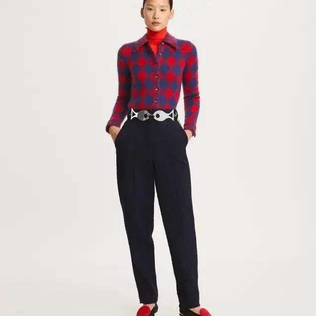 [BUNJANG] Tory Burch Jacquard Cardigan XS / 봄 가디건) 토리버치 Tory Burch 자카드 스웨터 가디건 XS