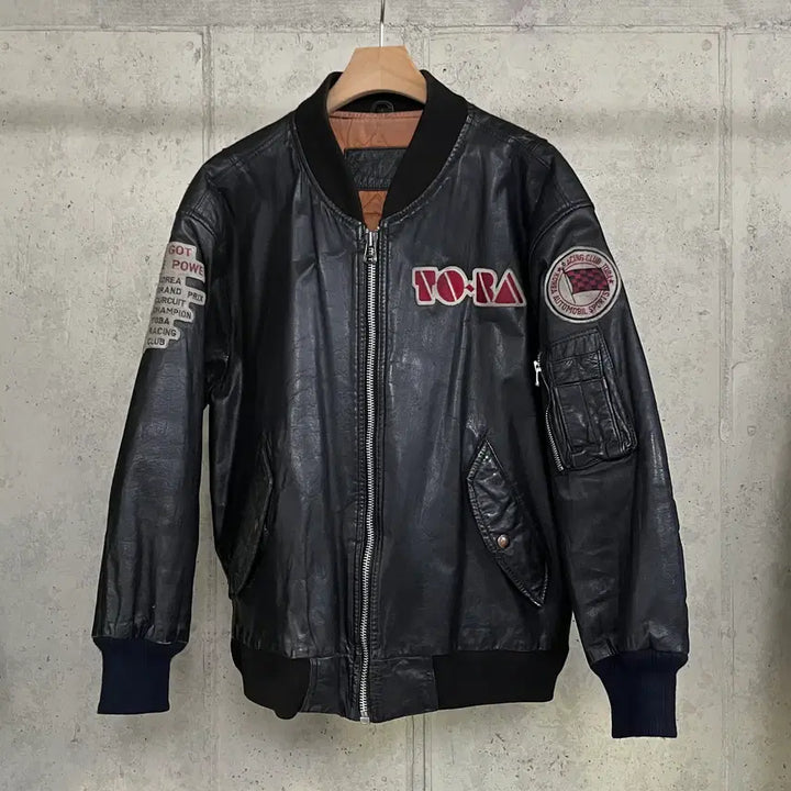 [BUNJANG] 80s TORA Leather Jacket / 80s TORA Leather Jacket