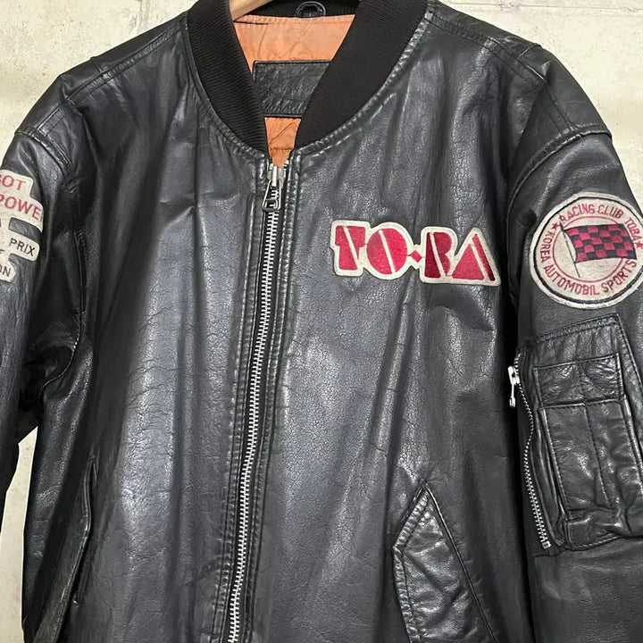 [BUNJANG] 80s TORA Leather Jacket / 80s TORA Leather Jacket