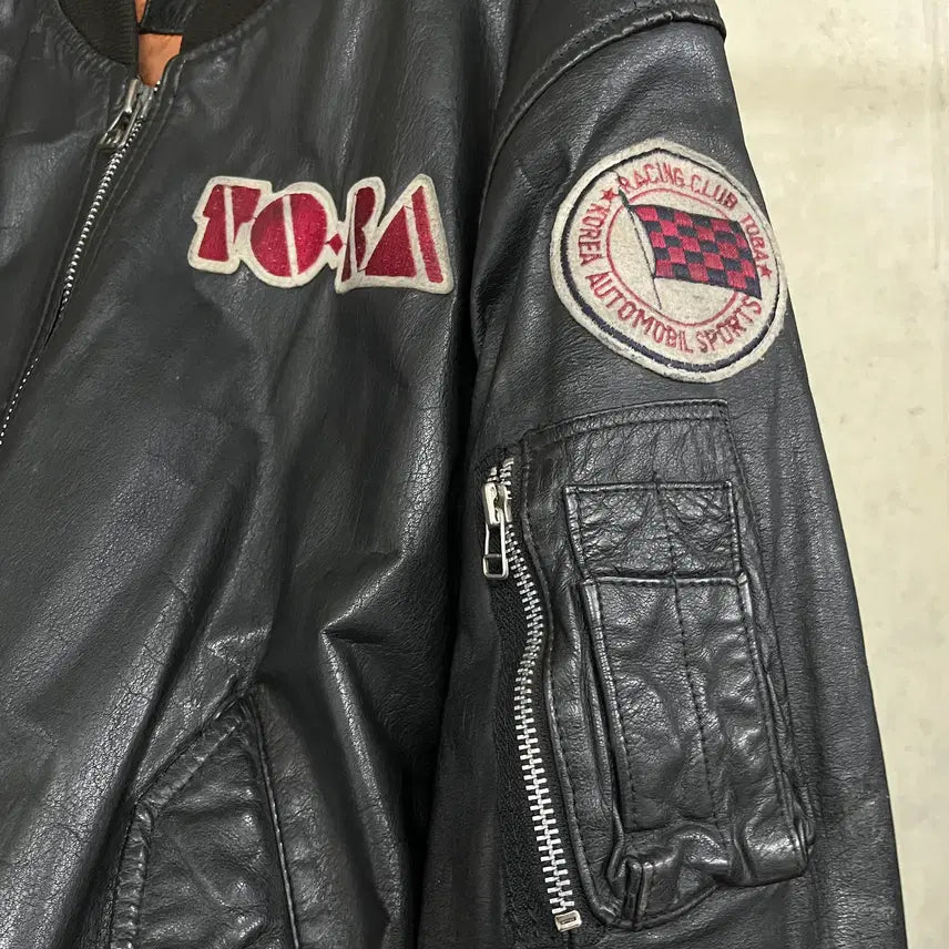 [BUNJANG] 80s TORA Leather Jacket / 80s TORA Leather Jacket