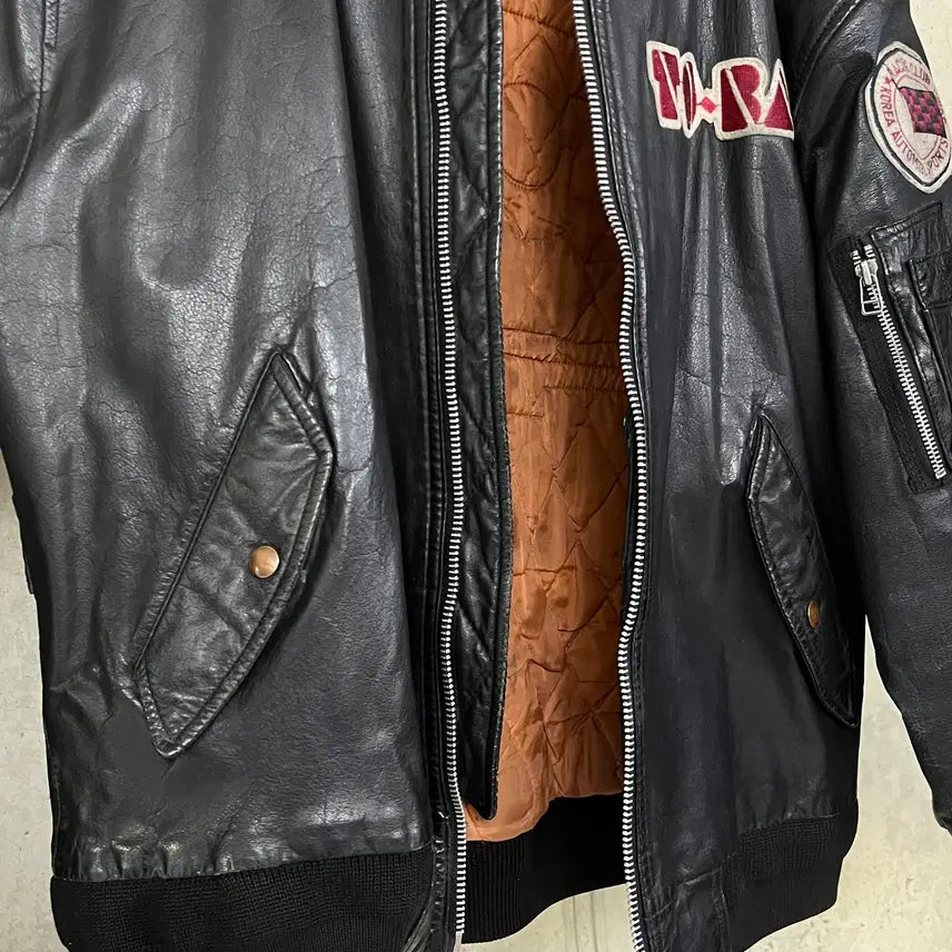 [BUNJANG] 80s TORA Leather Jacket / 80s TORA Leather Jacket