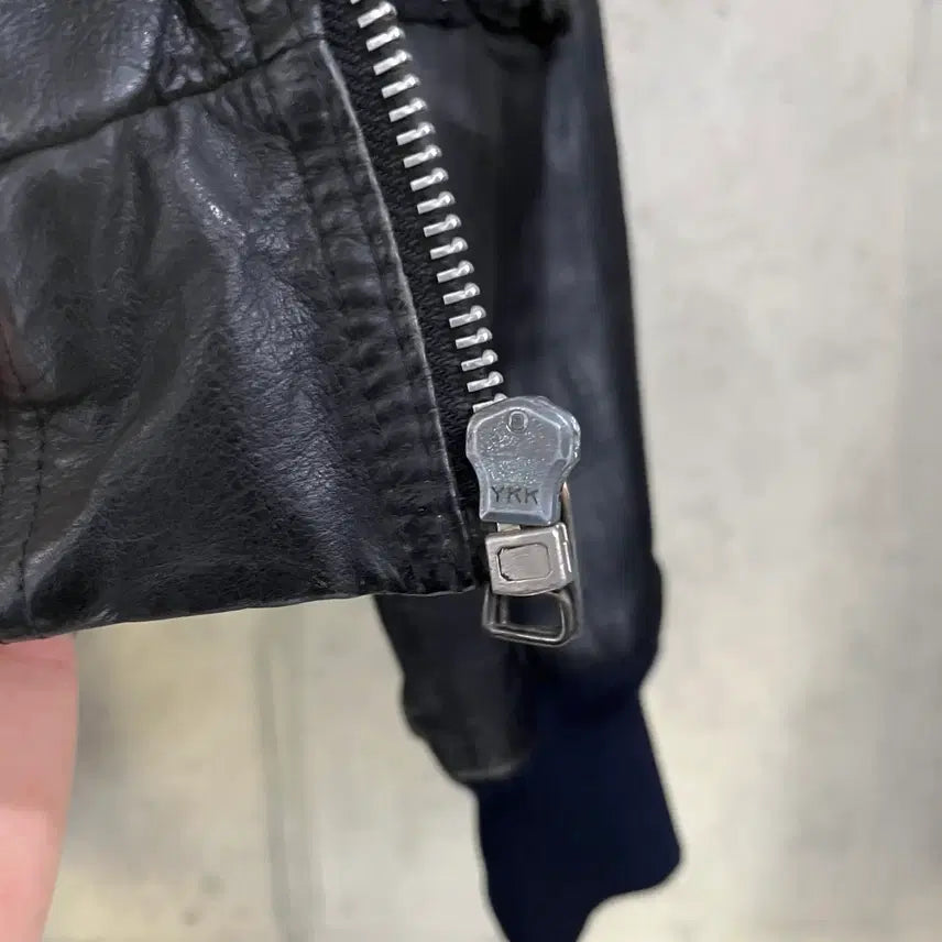 [BUNJANG] 80s TORA Leather Jacket / 80s TORA Leather Jacket