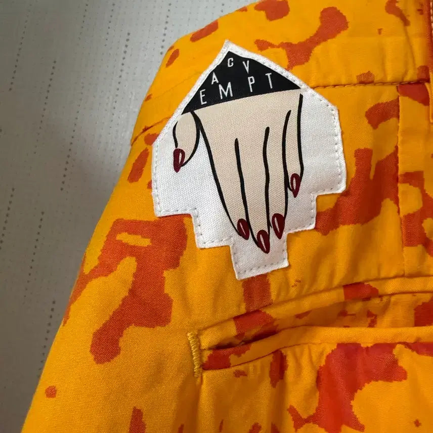 [BUNJANG] Cav Empt Camo Chino Pants Orange M / 카브엠트 카모 치노팬츠 오렌지 M