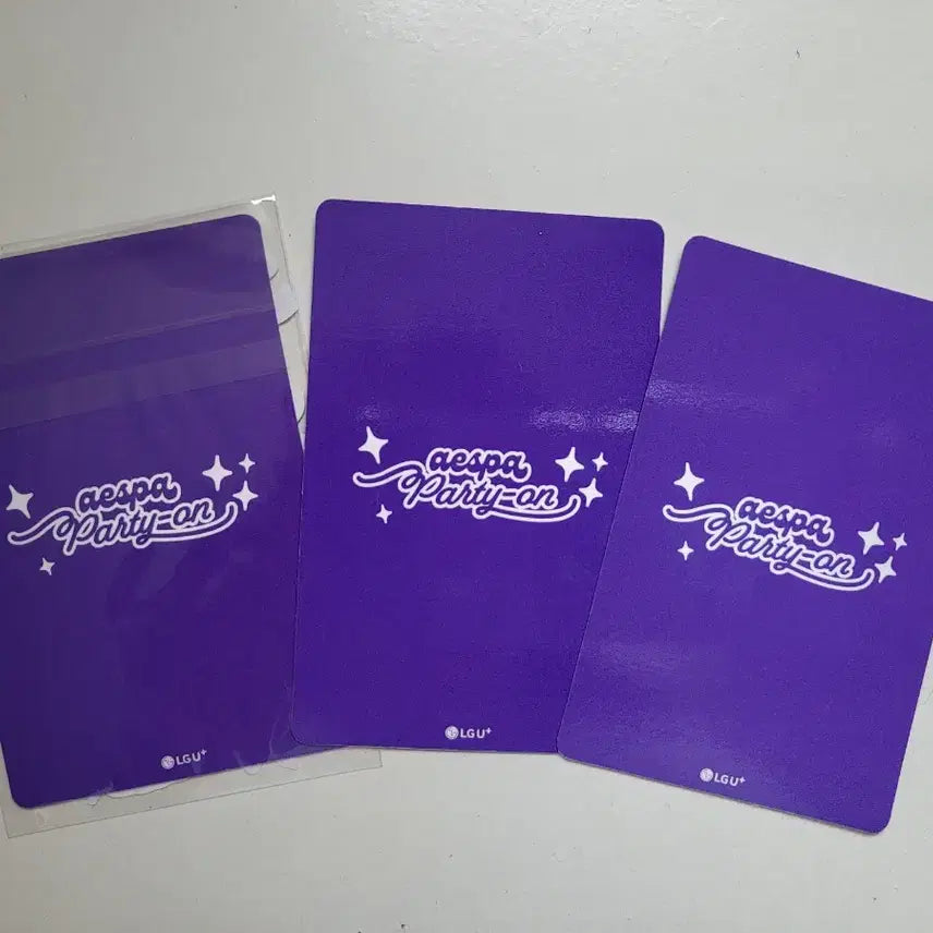 에스파 Party on 포토 홀더 & 포카