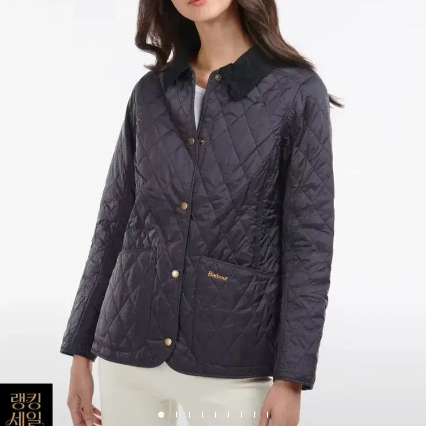 [BUNJANG] Barbour Annandale Quilted Jacket Navy / 바버 아난데일 퀄팅자켓 네이비 010(90)