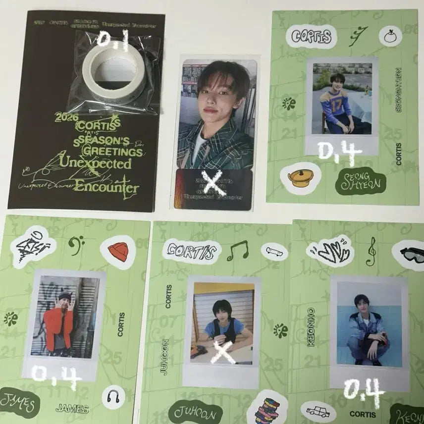 CORTIS 코르티스 시즌그리팅 스티커팩 포카 분철