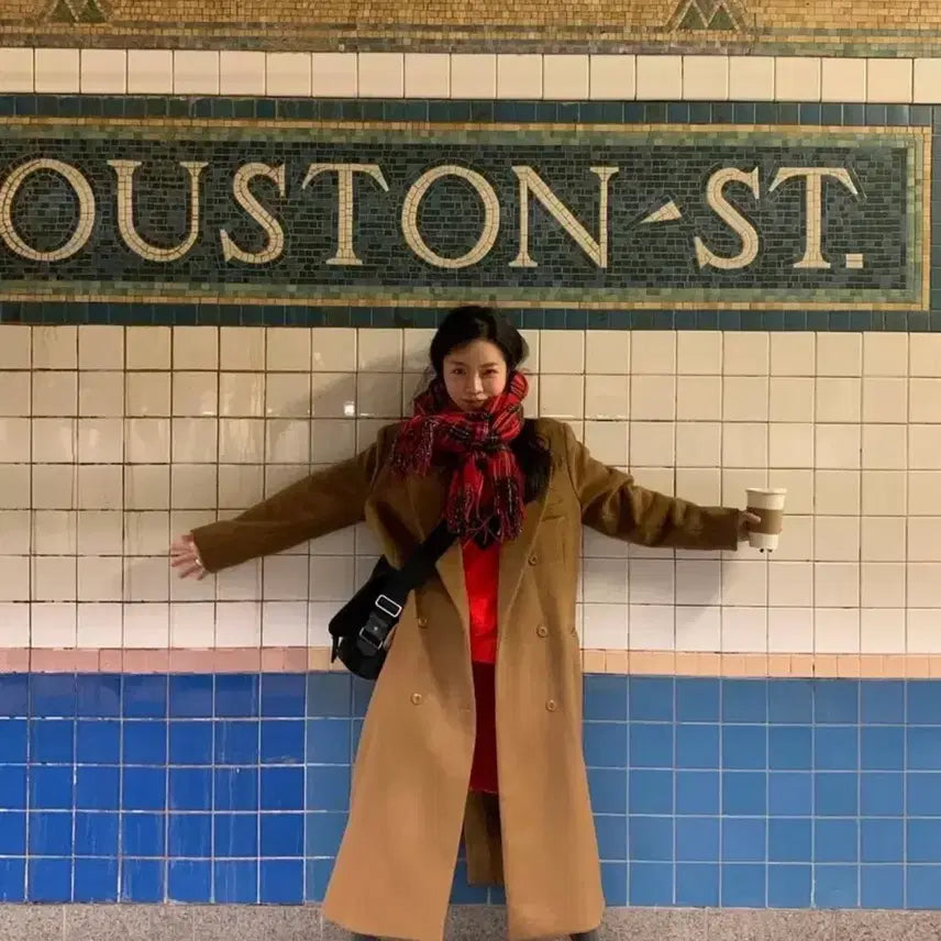 [BUNJANG] Without Summer Classic Double Wool Coat Brown / (최종가) 위드아웃썸머 클래식 더블 울코트 브라운