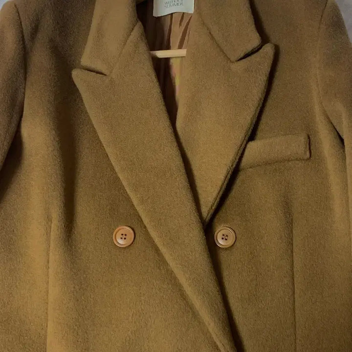 [BUNJANG] Without Summer Classic Double Wool Coat Brown / (최종가) 위드아웃썸머 클래식 더블 울코트 브라운