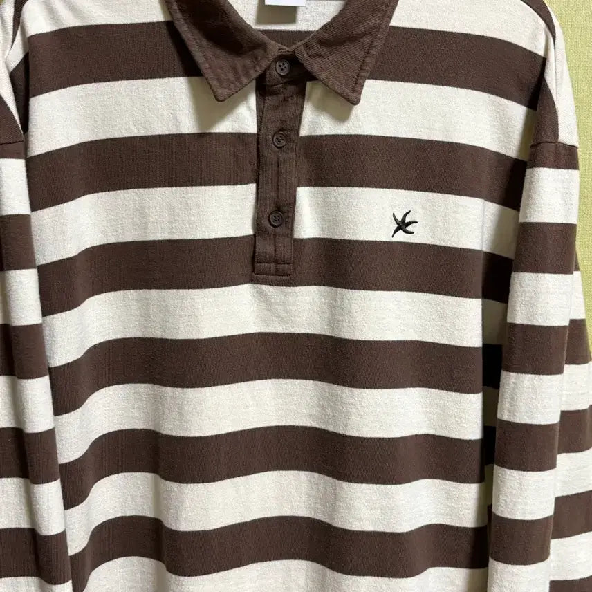 [BUNJANG] The Coldest Moment Rugby Long Sleeve (Brown, L) / 더콜디스트모먼트 럭비 롱슬리브 브라운 L