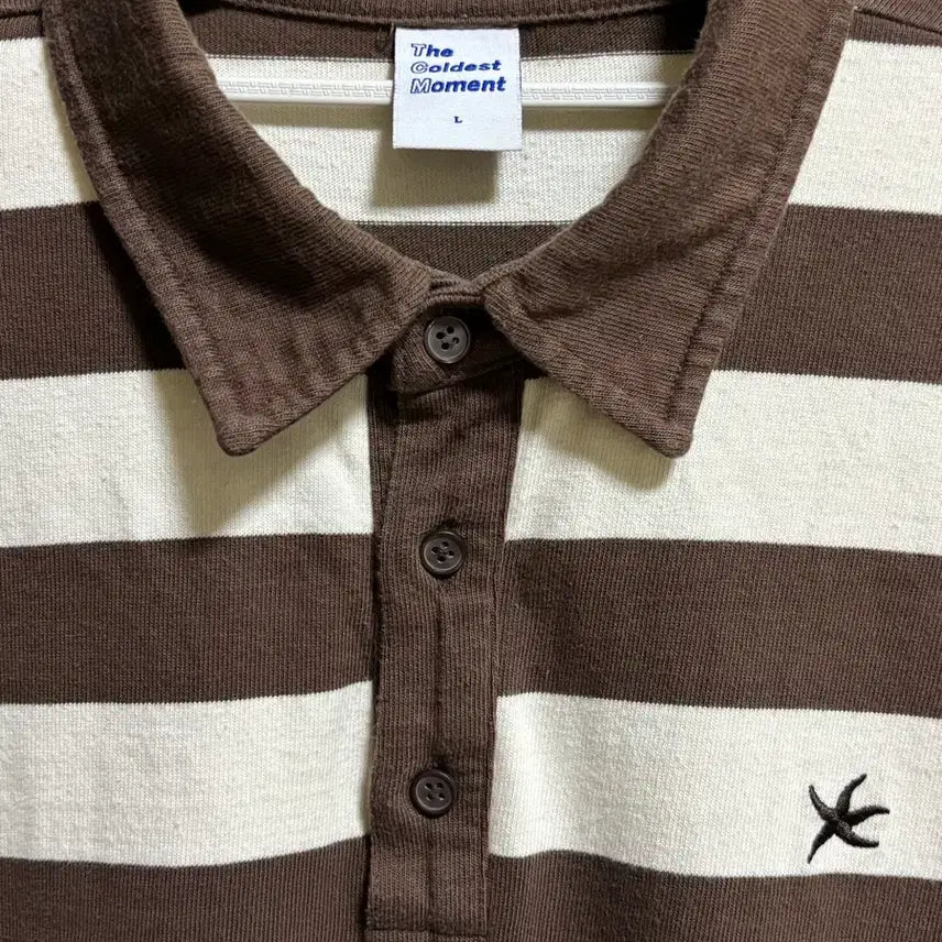 [BUNJANG] The Coldest Moment Rugby Long Sleeve (Brown, L) / 더콜디스트모먼트 럭비 롱슬리브 브라운 L