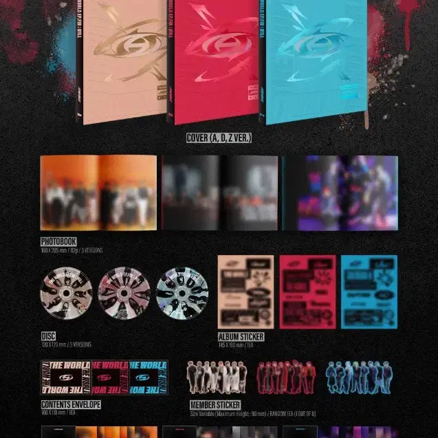 에이티즈 더 월드(미친폼)앨범 윤호 여상 일괄