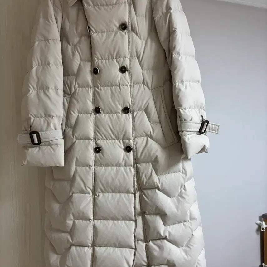 [BUNJANG] Itzy Quilted Double Button Down Coat / 잇미샤 퀼팅 더블 버튼 다운 코트