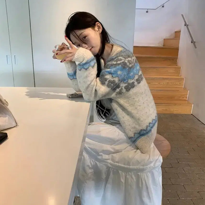 [BUNJANG] Snowflake Knit / 눈꽃니트