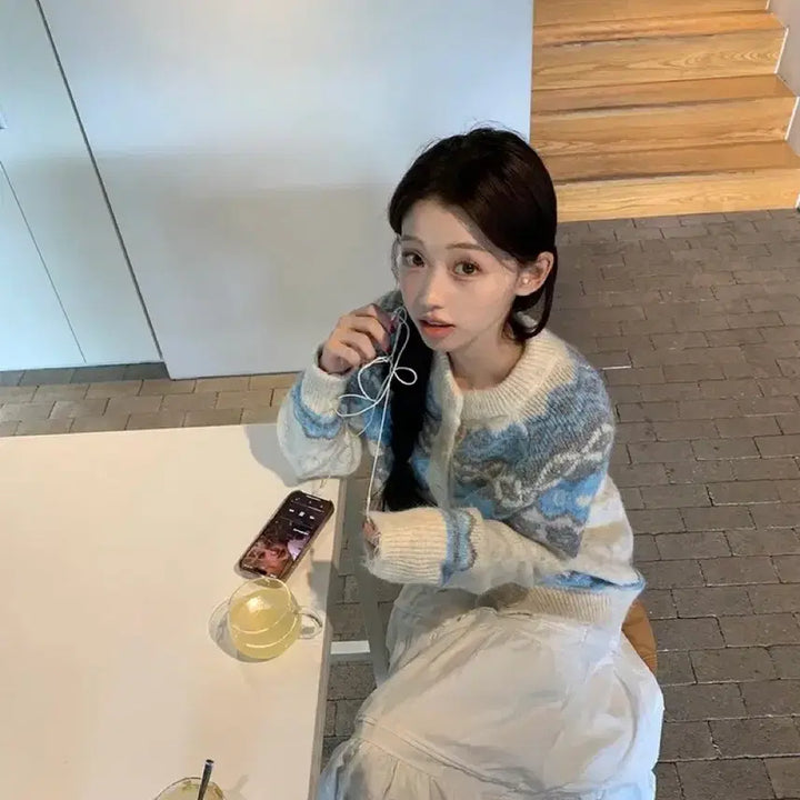 [BUNJANG] Snowflake Knit / 눈꽃니트