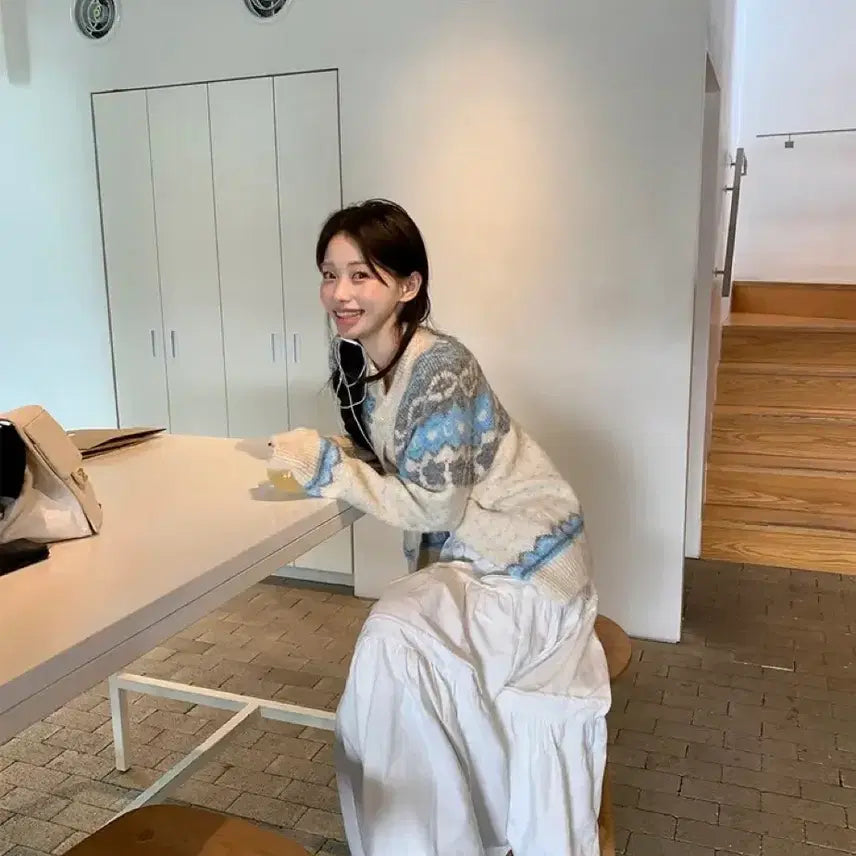 [BUNJANG] Snowflake Knit / 눈꽃니트